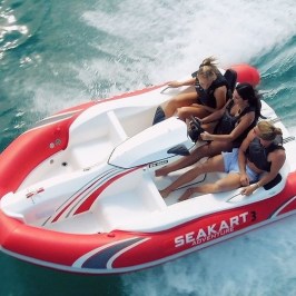 a small boat in a body of water