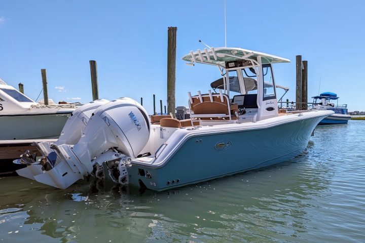 a large ship in the water