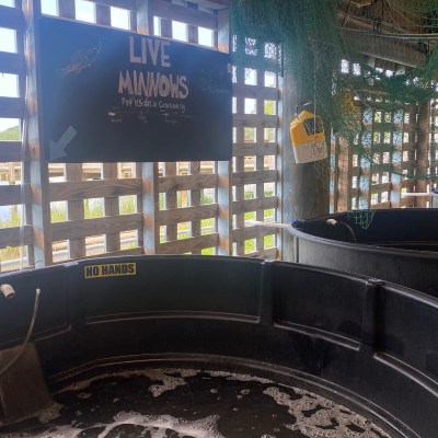 a building next to a window