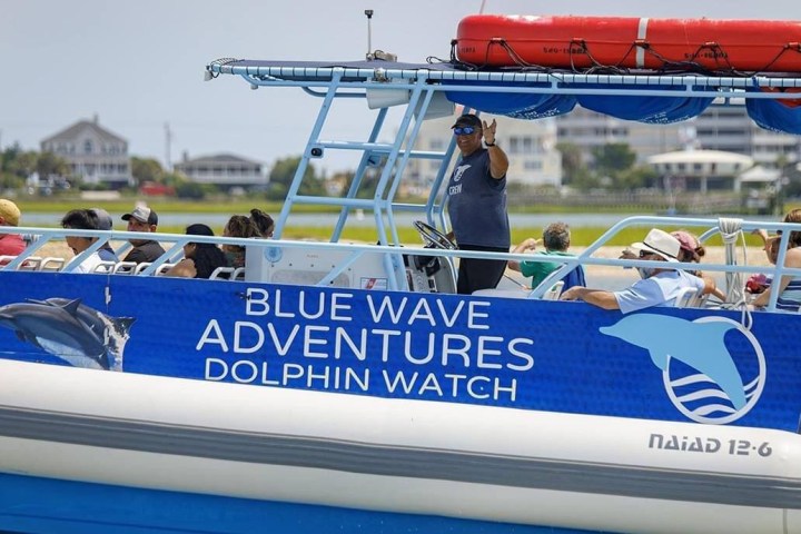 a large air plane on a boat
